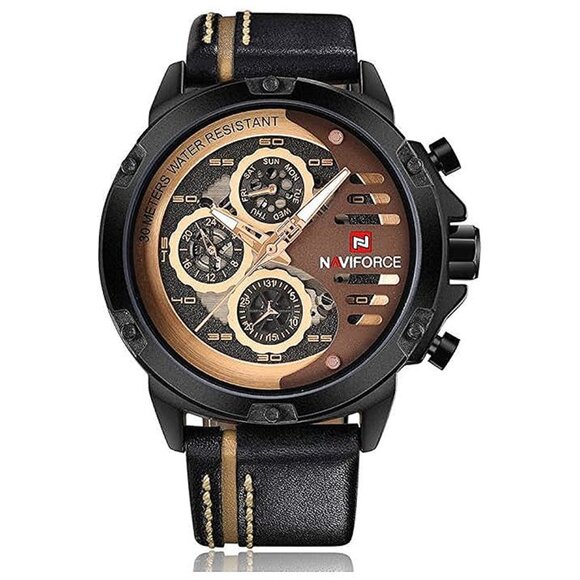 Other - Sport Military Watches for Men Waterproof Watch , black+rose gold+brown